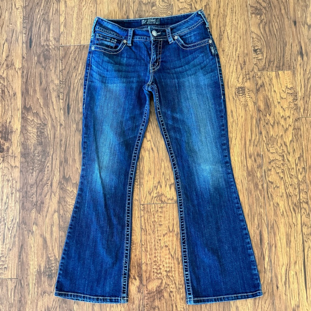 Women’s Silver Suki Jeans, Darker Wash Size W29 L30